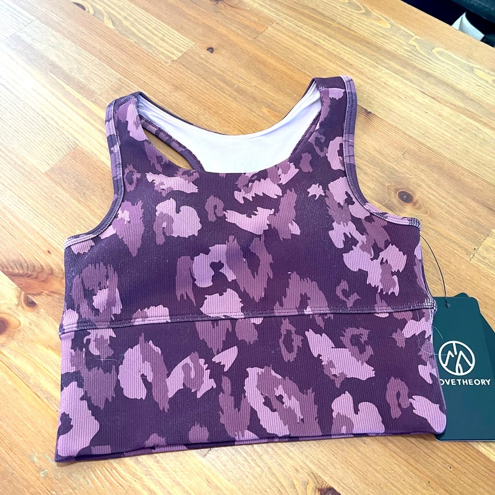 Move theory elevate ribbed racer back bra size women’s xs